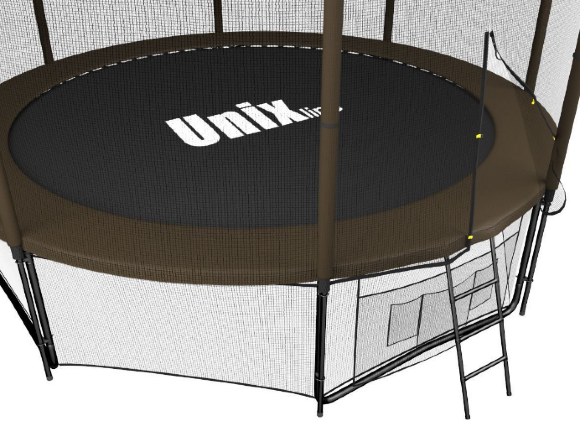 Батут UNIX line 10 ft Black&Brown (outside)