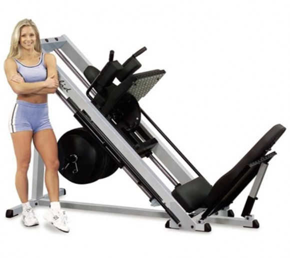 Гакк-машина Body Solid жим ногами под углом 45 GLPH2100 на свободном весе