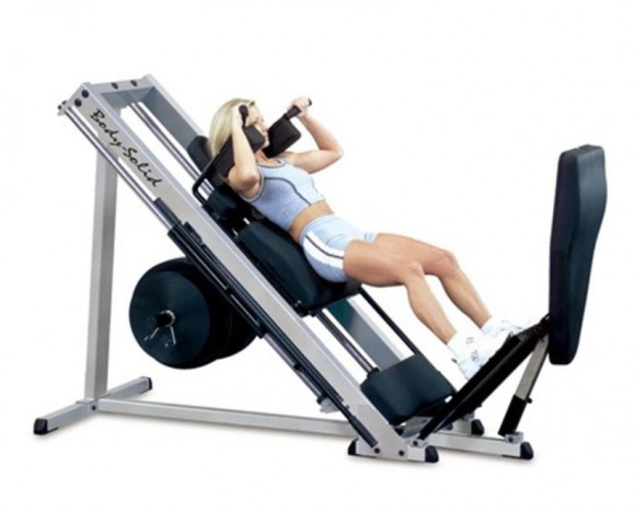 Гакк-машина Body Solid жим ногами под углом 45 GLPH2100 на свободном весе