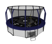 Батут UNIX line SUPREME GAME 12 ft (blue)
