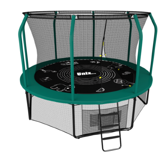 Батут UNIX line SUPREME GAME 8 ft (green)
