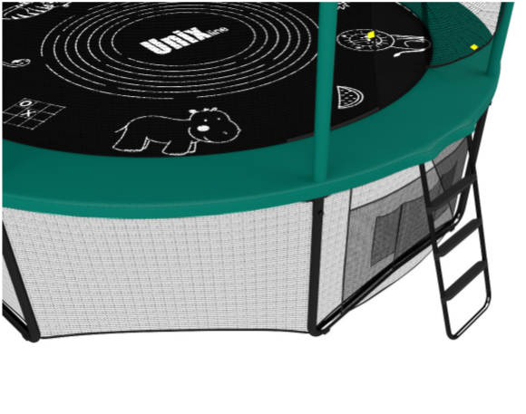Батут UNIX line SUPREME GAME 8 ft (green)