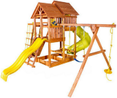 Игровая площадка Playgarden "SkyFort Deluxe II" с двухволновой горкой, горкой-трубой и рукоходом