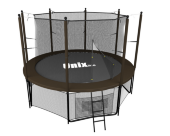 Батут UNIX line Black&Brown 8 ft (inside)