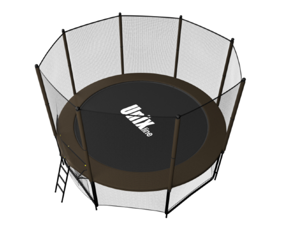 Батут UNIX line 8 ft Black&Brown (outside)